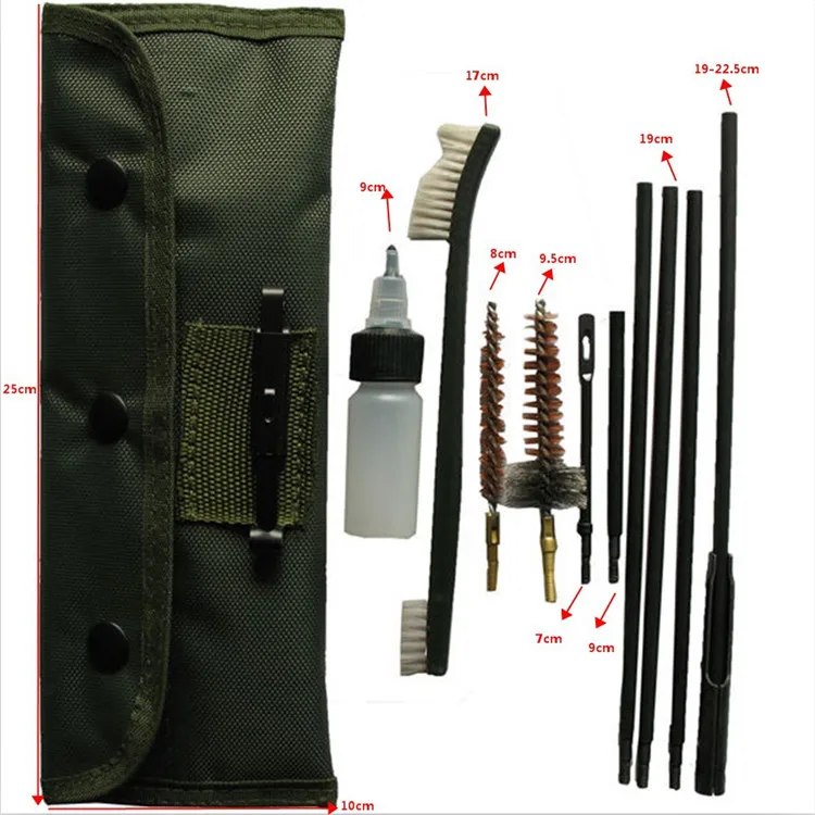 

Hunting Cleaning Brush 10 Pcs/Set Outdoor Tactical Rifle Gun Cleaning Kit Airsoft Double-headed Gun Brush Cleaner Tool