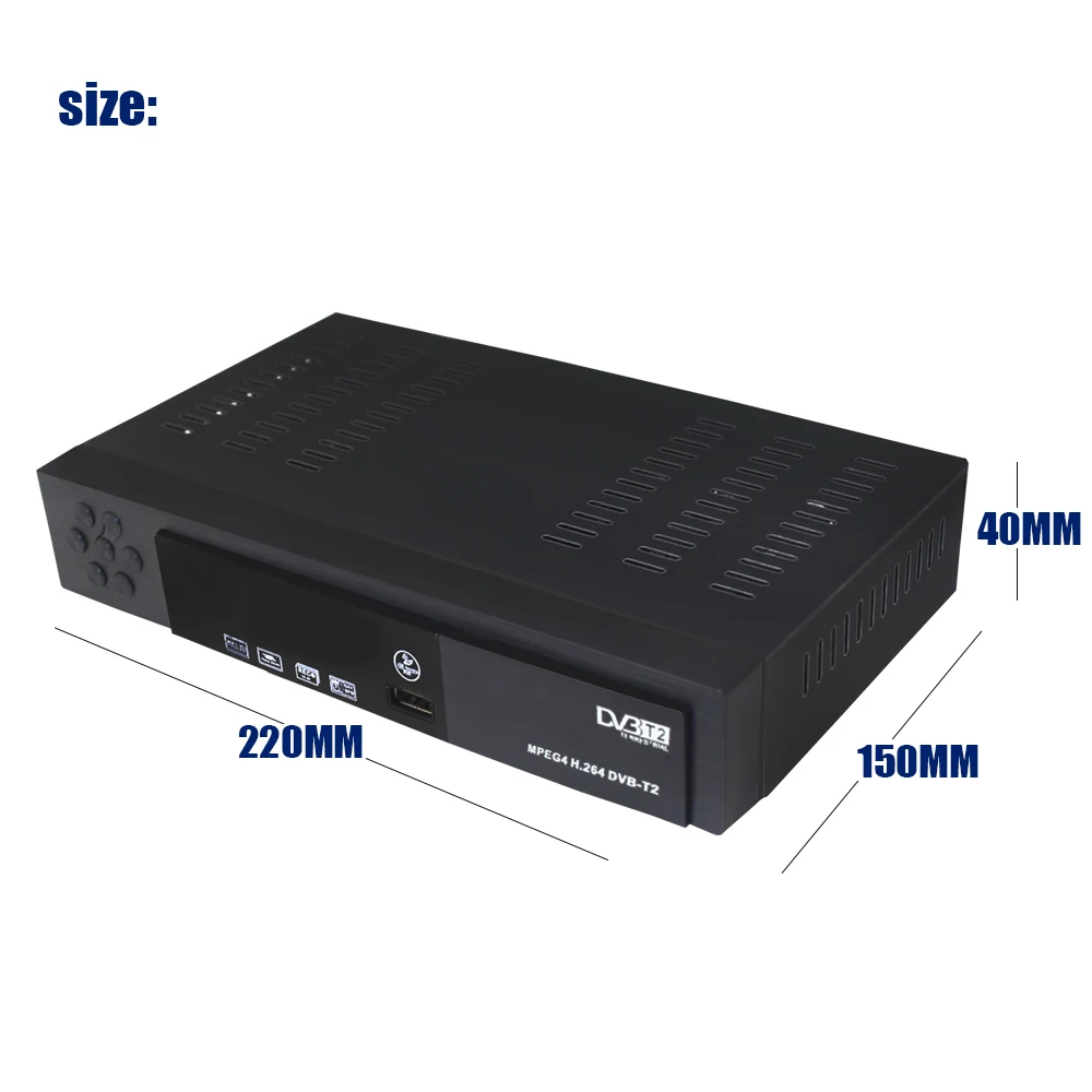 USB2.0 DVB T2 ТВ-тюнер DVB-T2 наземный приемник Full-HD 1080 P цифровой умный поддержка ТВ-коробок MPEG4 H.264 Youtube с USB wifi