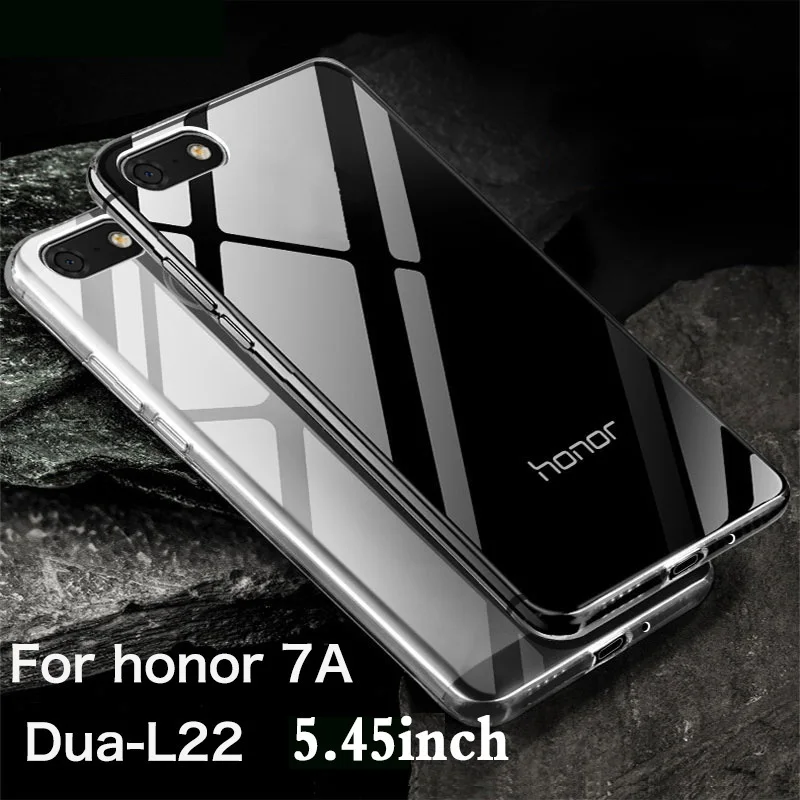 

For Huawei Honor 7A Case Soft TPU Cover on Honor 7A Dua-L22 Thin Clear Transparent Coque Capa 5.45'' inch Russian Version 7A