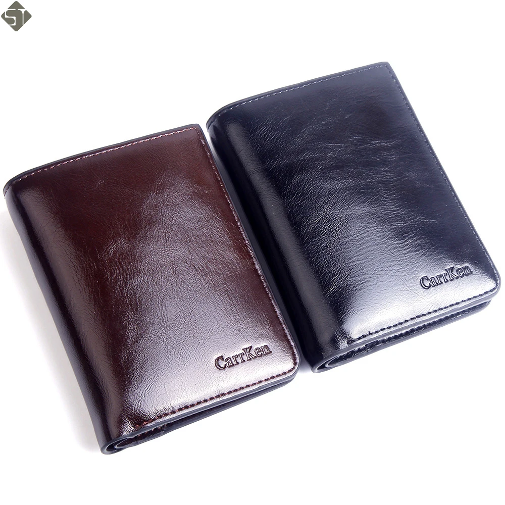 

Top Quality Wallet Men Money Bag Mini Purse Male Vintage Automatical Fashion Rfid Card Holder Wallet Small Smart Wallet Short