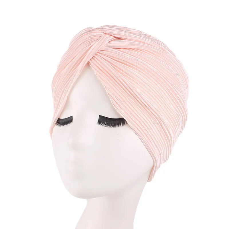 Мусульманский женский атласный крест гофрированный химический тюрбан для сна головной убор шарф шапочка шапка для больного раком аксессуары для выпадения волос - Цвет: Blood teeth