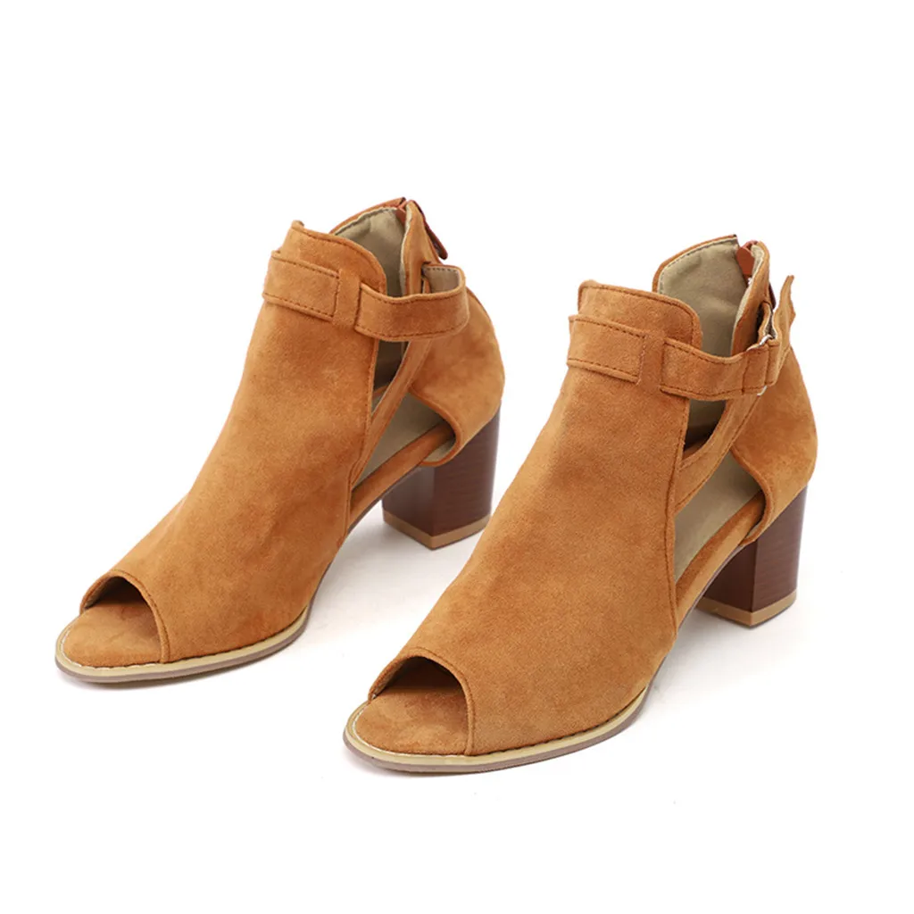 

SAGACE Sandals Women Spring Summer Sandals For Girls Ladies Platform Fashion Fish Mouth Hollow Out Roma Shoes 2019