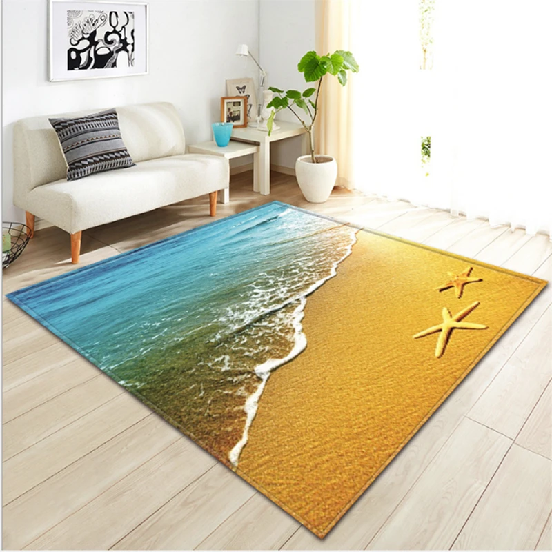 AOVOLL ковры для гостиной, пляжный ковер с рисунком в виде ракушки, коврики для спальни, ковры, детская комната, гостиная, аксессуары для стола