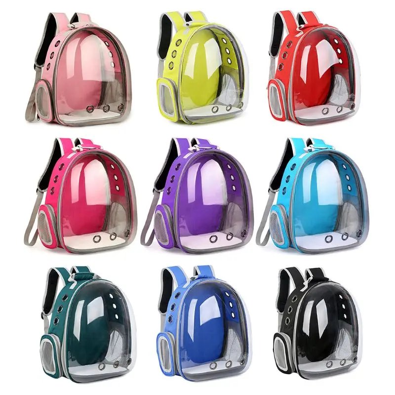

Breathable Transparent Capsule Pet Cat Puppy Travel Space Backpack Carrier Bag Baby Carrier for Small Medium Breed Dogs