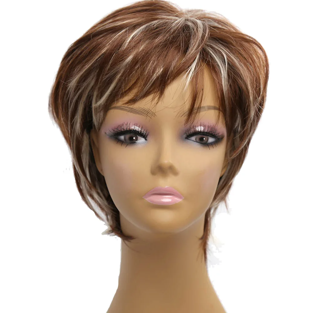 

Amir ombre wigs short blonde wigs synthetic female short haircut wigs for Afirca American women wigs Perruque