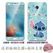 Чехол с кольцом и подставкой для meizu mx6, мягкий силиконовый чехол с милым 3D рисунком+ цветная пленка из закаленного стекла, чехол для meizu mx6 caso