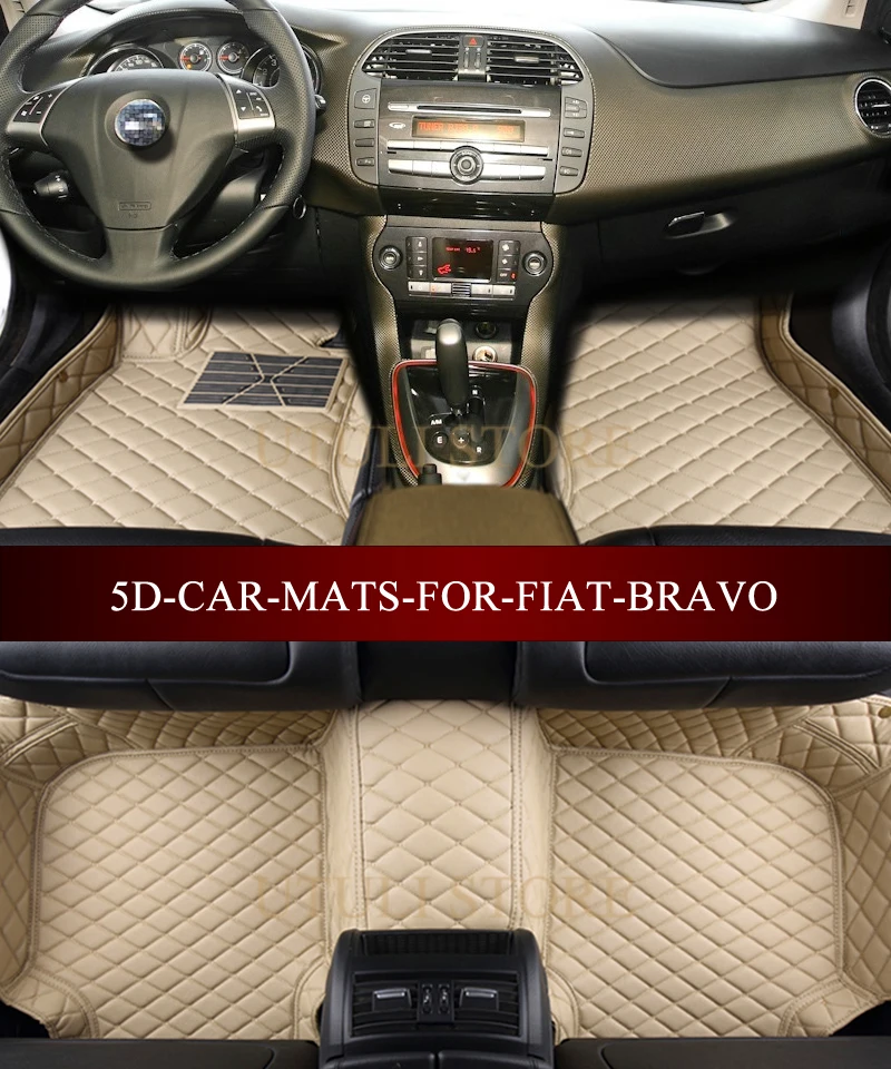 Кожаные автомобильные коврики для FIAT Bravo Palio Viaggio Ottimo Fiat Albea подходят под