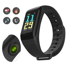 SOONHUA F1 Bluetooth Smart Браслет Heart Rate крови Давление кислорода в крови монитор Smart Band Спорт трекер Фитнес браслет