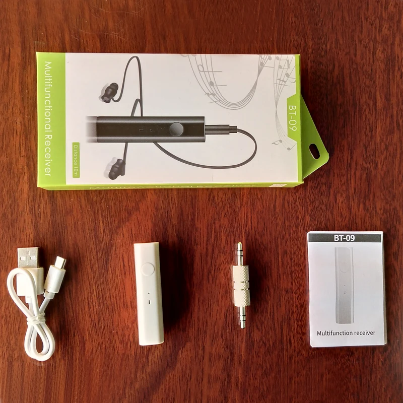 NEWGOOD Bluetooth Receiver 3.5mm Jack Transmitter Audio Music Wireless Receiver Adapter Car Aux Cable Free for Speaker Headphone (17)