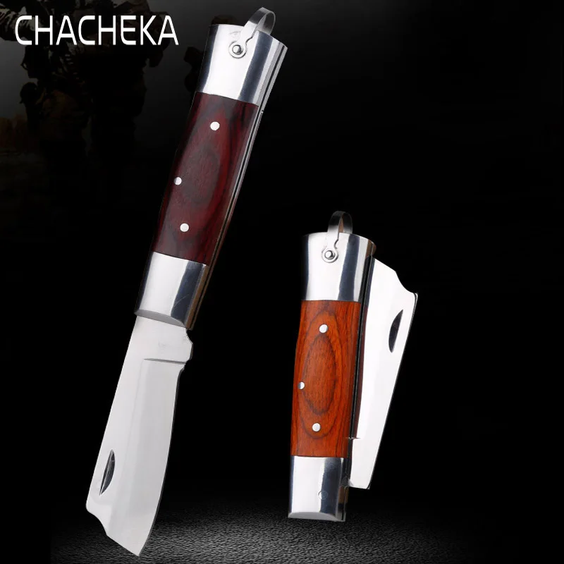 

CHACHEKA Portable Outdoor Knives High Hardness 58HRC Folding Knife Hunting Camping Tactical Survival Jackknife EDC Hand Tools