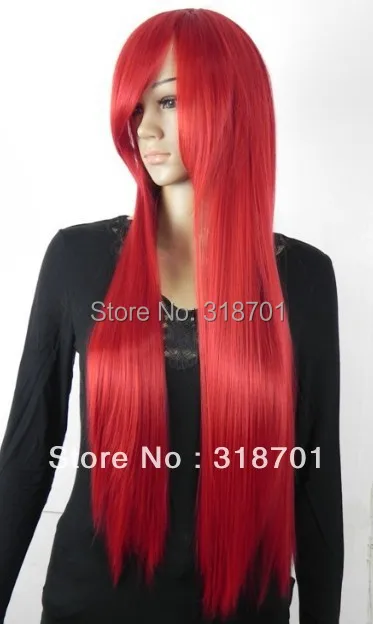 

Long Straight Hair 32 inch Red Cosplay Wig free shipping