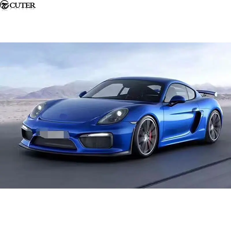 GT4 стиль FRP передний бампер автомобильный комплект кузова для Porsche Boxster Cayman 981 Замена GT4 Комплект кузова