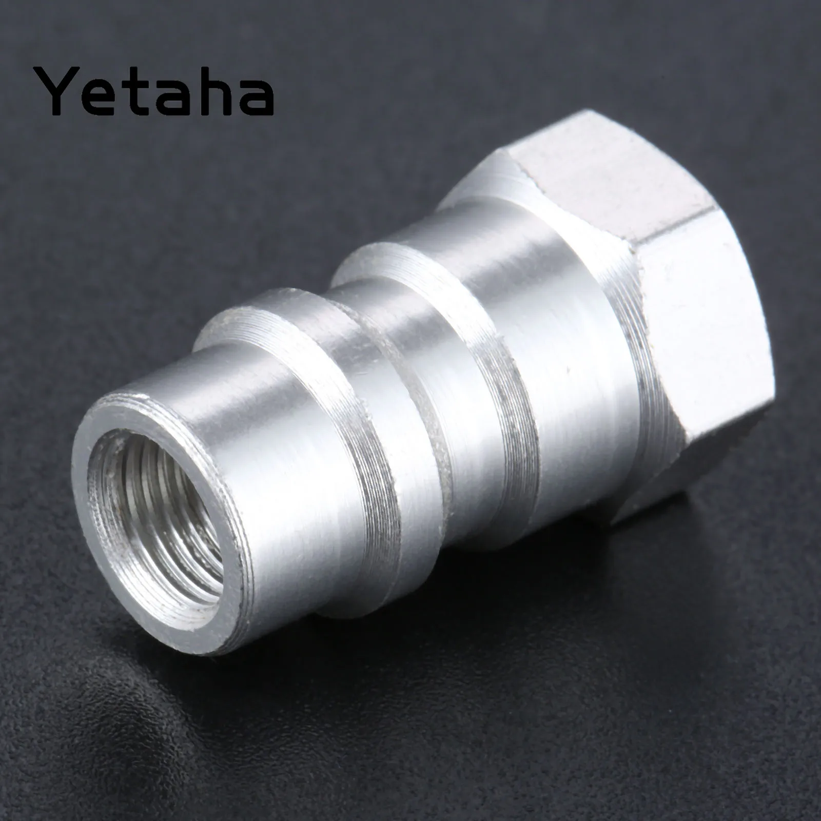 

Yetaha R12 R22 R502 to R134A Fast Quick Conversion Adapter Valve 1/4" to 8v1 Thread Aluminum Alloy