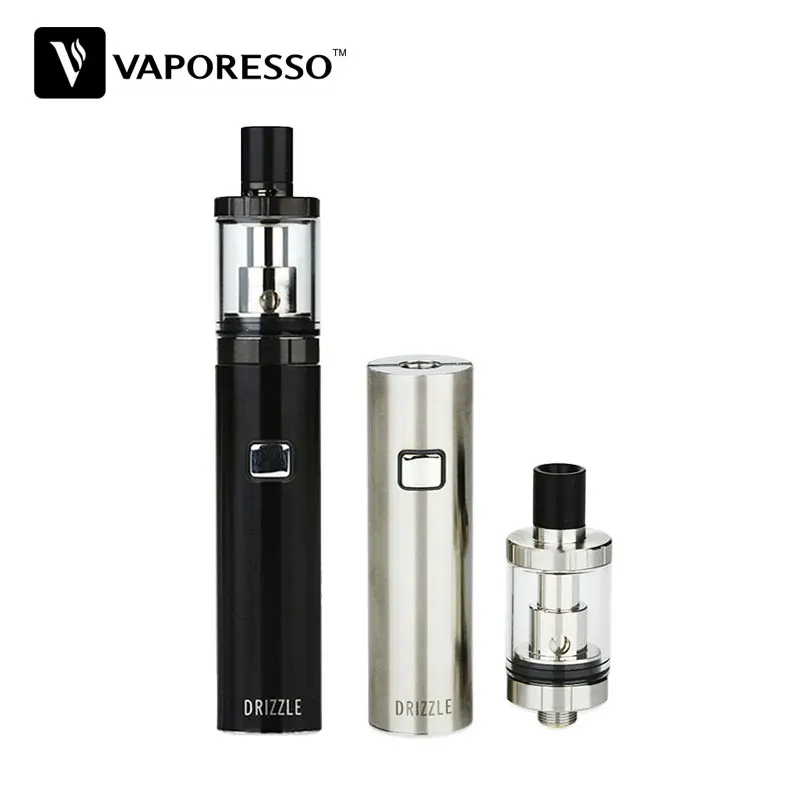 

Original Vaporesso Drizzle Vaping Starter Kit Built-in 1000mah Battery with 1.3ohm/1.4ohm EUC Coil Easy To Carry E-cigarette Kit
