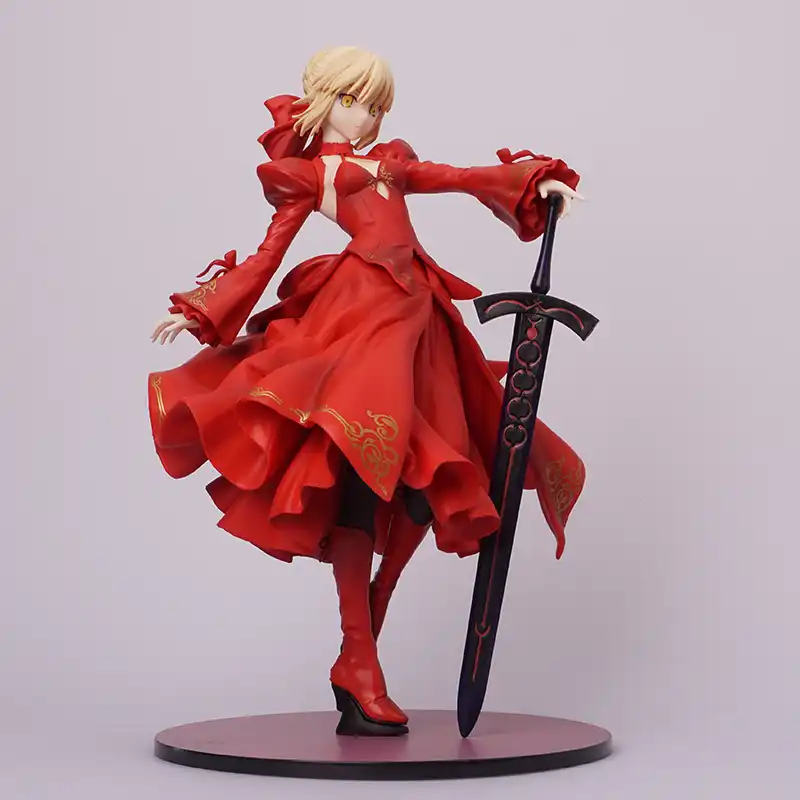 Download Fate Stay Night Characters Red Black Wedding Dresses Saber Figure HD Get Wallpaper Fate Stay Night Characters Red Black Wedding Dresses Saber Figure For Free