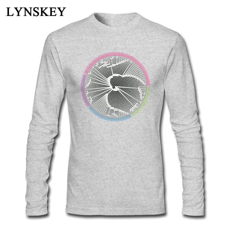 Rife Summer Tops Shirt Crewneck Summer/Fall 100% Cotton Long Sleeve T Shirt for Men Lifes Tree Birthday Tee-Shirts Top Quality Lifes Tree grey