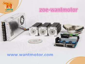 

EU free! Wantai 3 Axis Nema 23 Stepper Motor 57BYGH633 270oz-in&3 Axis Driver Board TB6560&power supply 350W