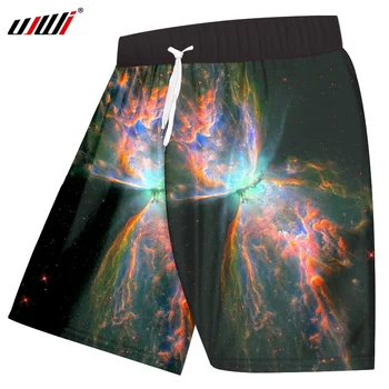 

UJWI Galaxy Space Shorts Men Summer Fashion Print Universe 3D Boardshorts Hombre Hip Hop Streetwear Punk Casual Shorts Dropship