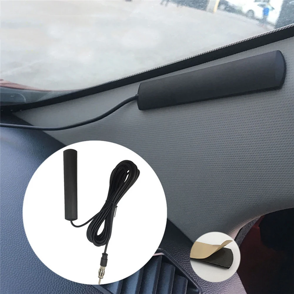 FM-26 Car Truck Boat Universal Hidden Windshield Mount AM FM Radio Antenna 12V