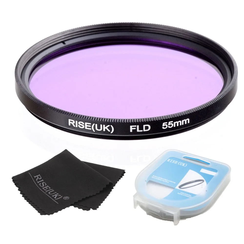 RISE 55mm FLD Lens Filter + case cloth For Nikon Canon sony DLSR camera | Электроника