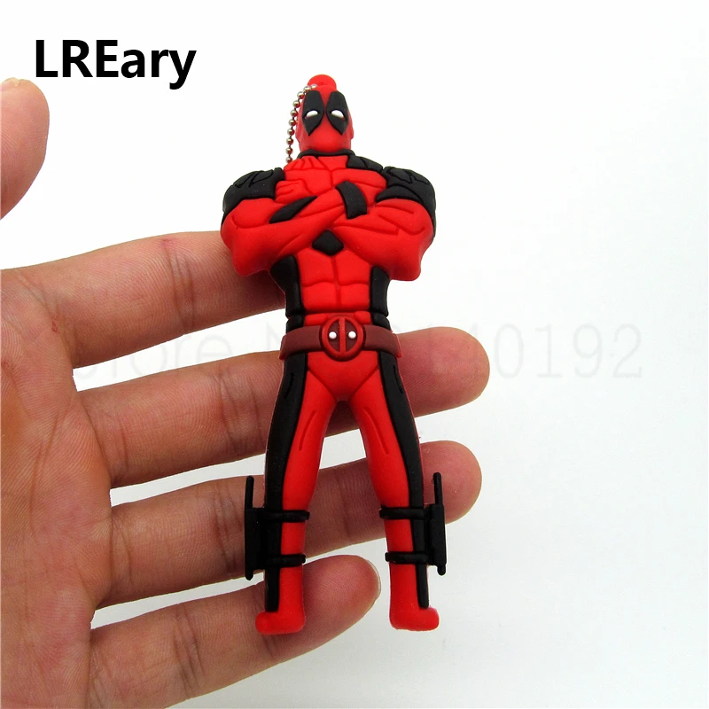 Новый мультфильм X Мужской Дэдпул usb флэш накопитель мутанты Анти герой Ручка