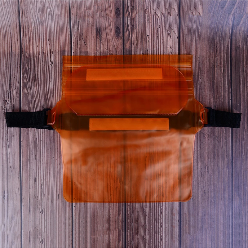 Водонепроницаемый спортивная сумка поясная сумка плавание дрейфующих дайвинг серфинг поясная чехол Подводные Сухой плеча рюкзак карман для мобильного телефона - Цвет: Orange