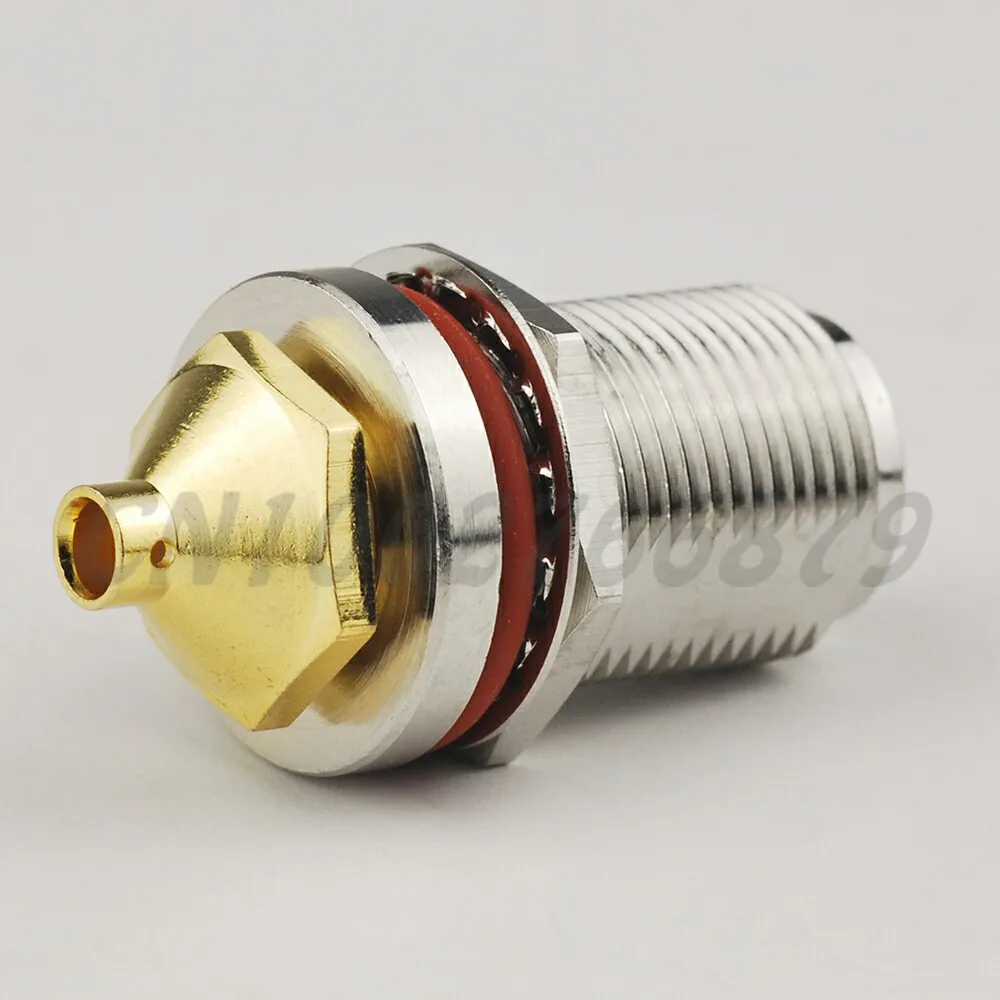 RF electrical wire terminal connector N Female bulkhead O ring Straight