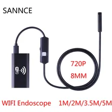 HD 720 P 1 м 2 м 3.5 м 5 м Wi-Fi эндоскоп Камера Android IPhone бороскоп Водонепроницаемый Камера эндоскопическая android IOS boroscope Камера