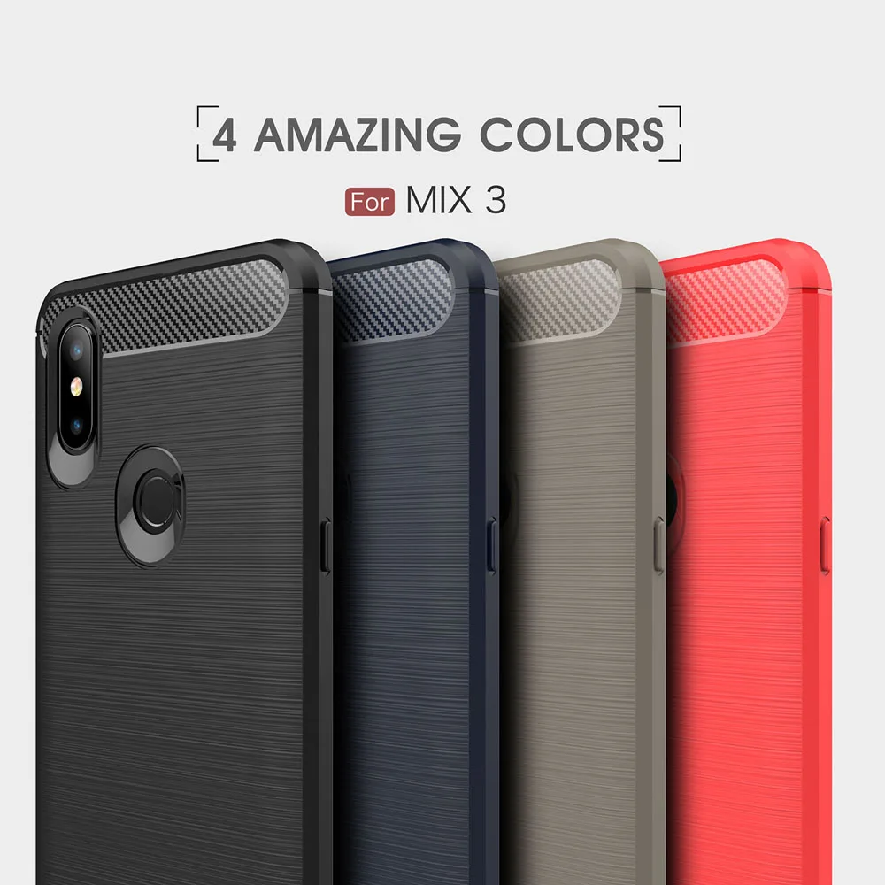 Чехол из углеродного волокна 6.39для Xiaomi Mi Mix 3 чехол для Mimix Mix3 Mimix3 задняя крышка