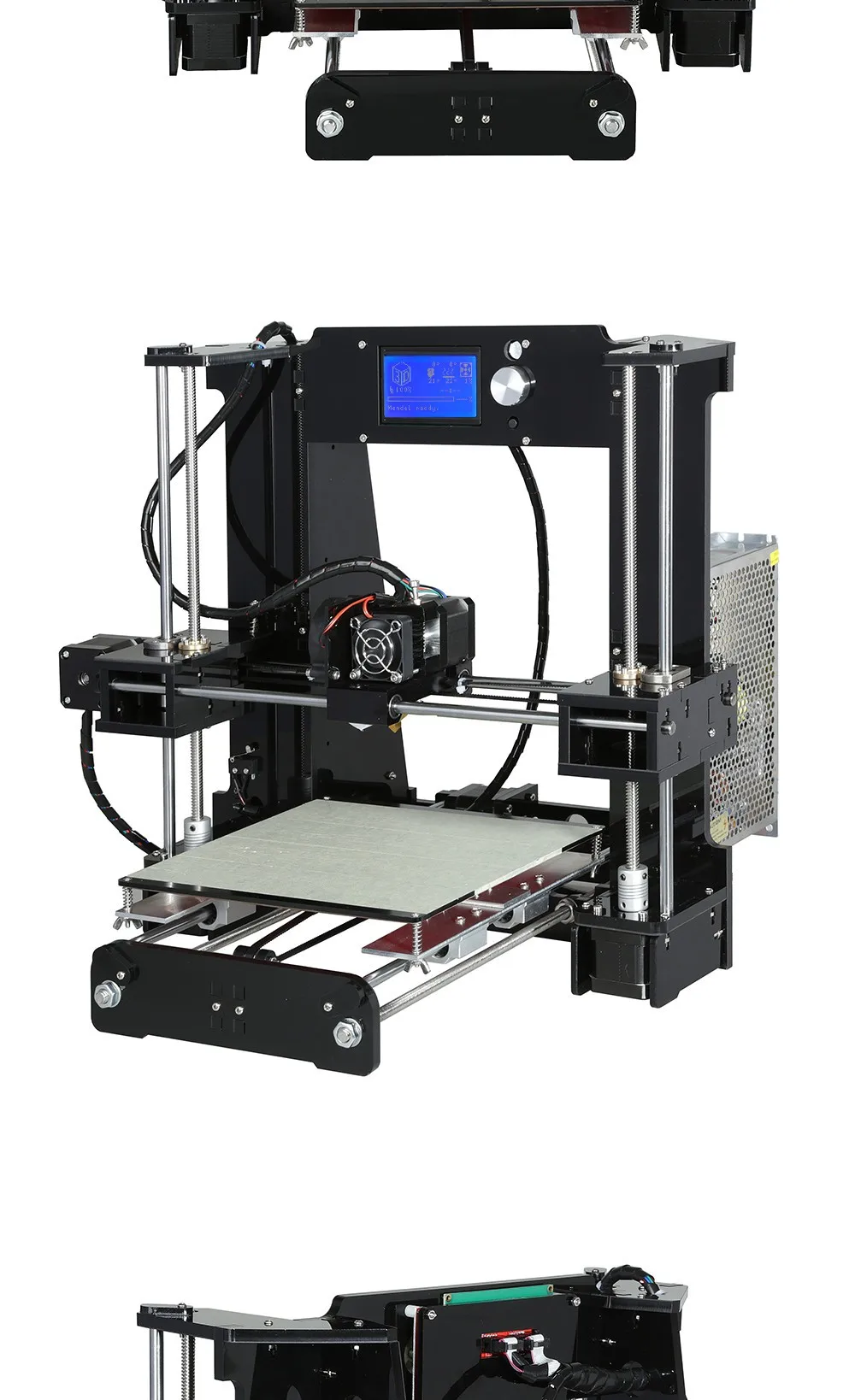 Anet A6 размер 220*220*250 мм 3d Принтер Комплект Reprap Prusa i3 DIY Полный комплект нить 16 Гб sd-карта и программное обеспечение и видео и инструмент бесплатно