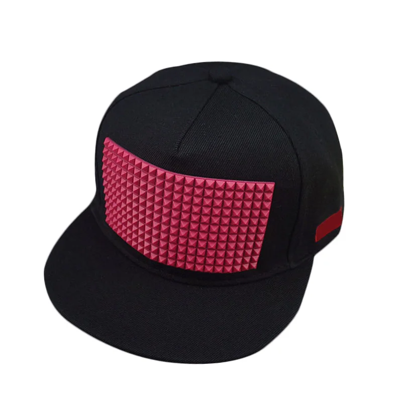 Модная летняя Бейсболка унисекс, солнцезащитная Кепка, хип-хоп шапки с заклепками, декоративная Регулируемая шапка для мужчин и женщин, повседневные кепки с плоским козырьком TY66