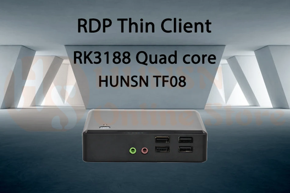 Тонкий клиент Linux, RDP 8,1 Remotefx, VMware 3,4 PCOIP, Citrix 13,2 ICA HDX, Spice 0,31, четырехъядерный процессор 1,6 ГГц, [HUNSN TF08]