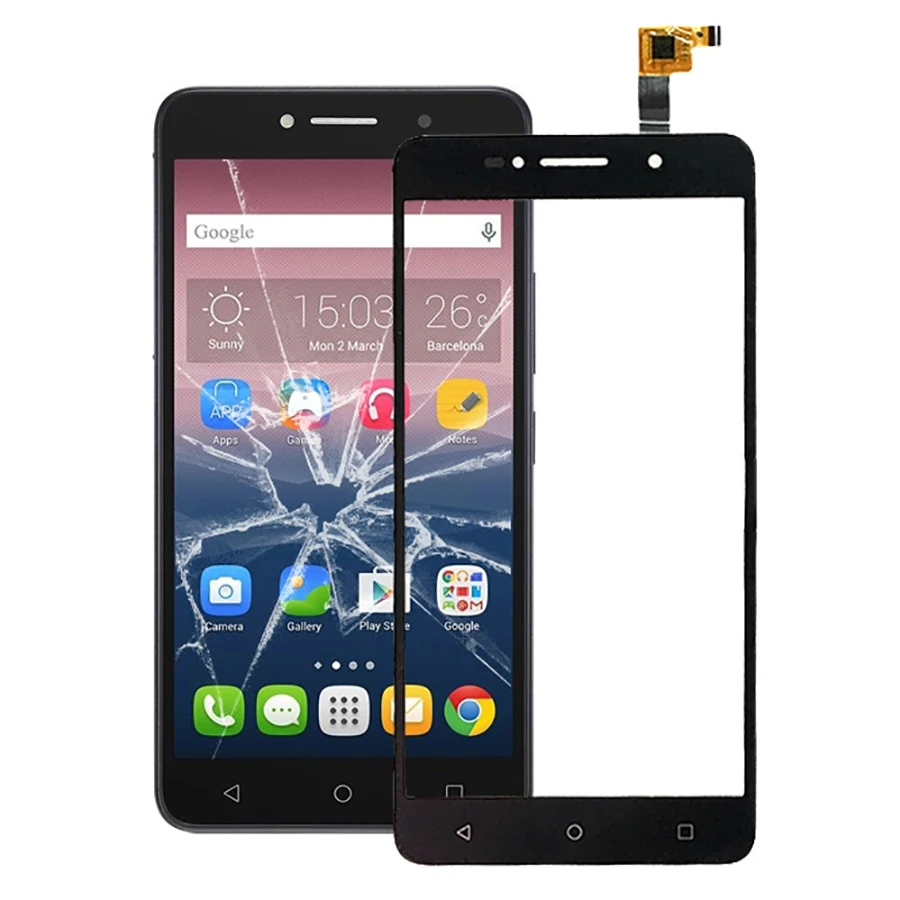 Сенсорная панель для Alcatel One Touch Pixi 4 6 3G/8050 (черный)|Сенсорные панели (тачскрин)| |