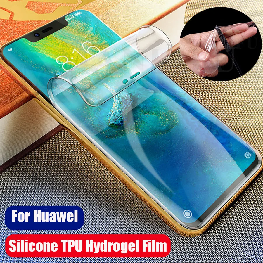

20D Front Back Soft TPU Full Premium Screen Protector For Huawei P30 P20 Mate 30 P30 Pro Honor View 20 8X 9X Clear Hydrogel Film