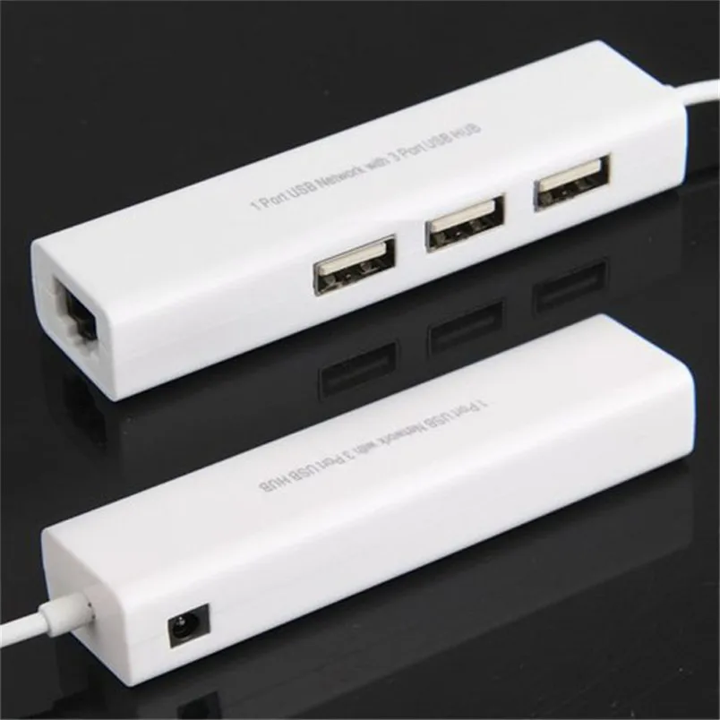 Reliable High Quality USB HUB with Network Adapter USB to RJ45 Lan Card