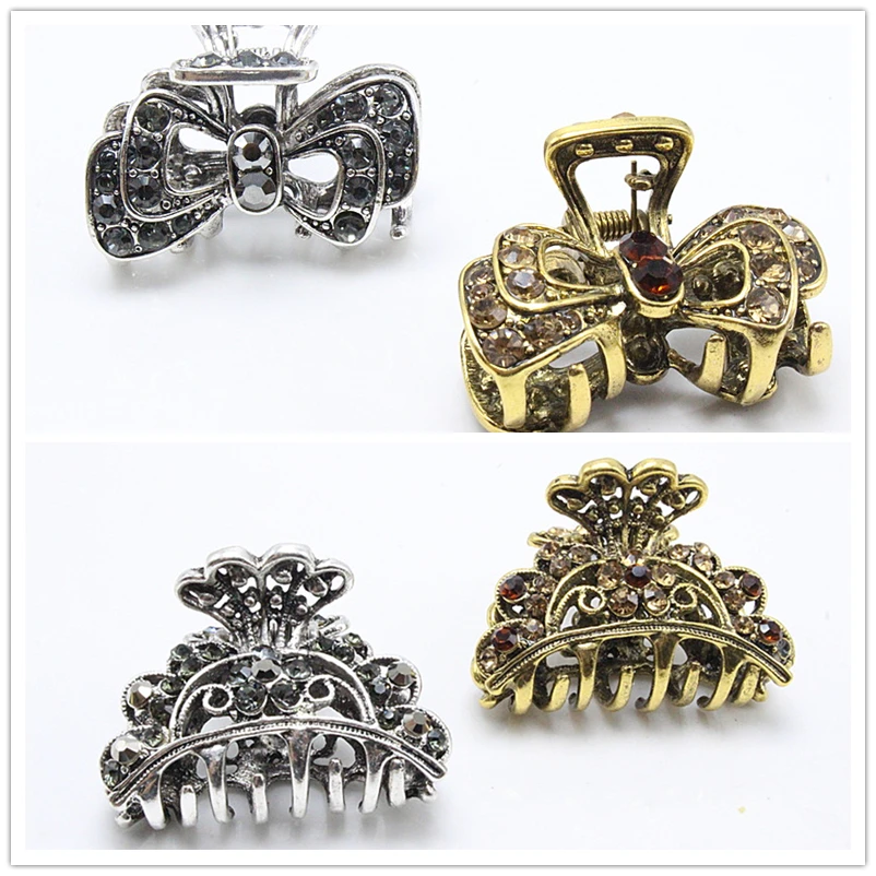 1pc Rhinestone headband Hairpin Brides Hair Pins Clip Crystal Silver Hair Claws Vintage Hair