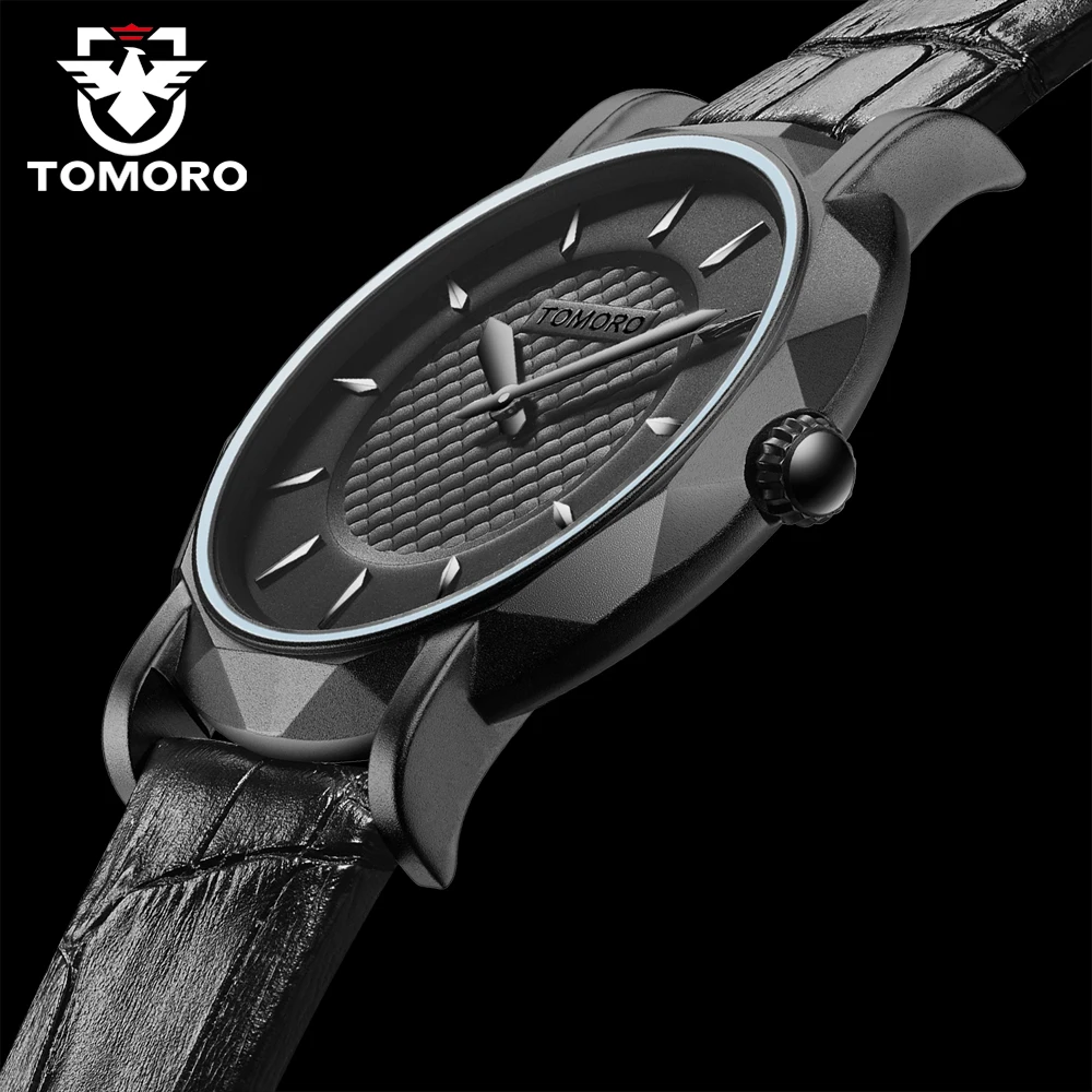 Часы TOMORO Slim Eclipse Новые Роскошные мужские часы топового бренда японские кварцевые