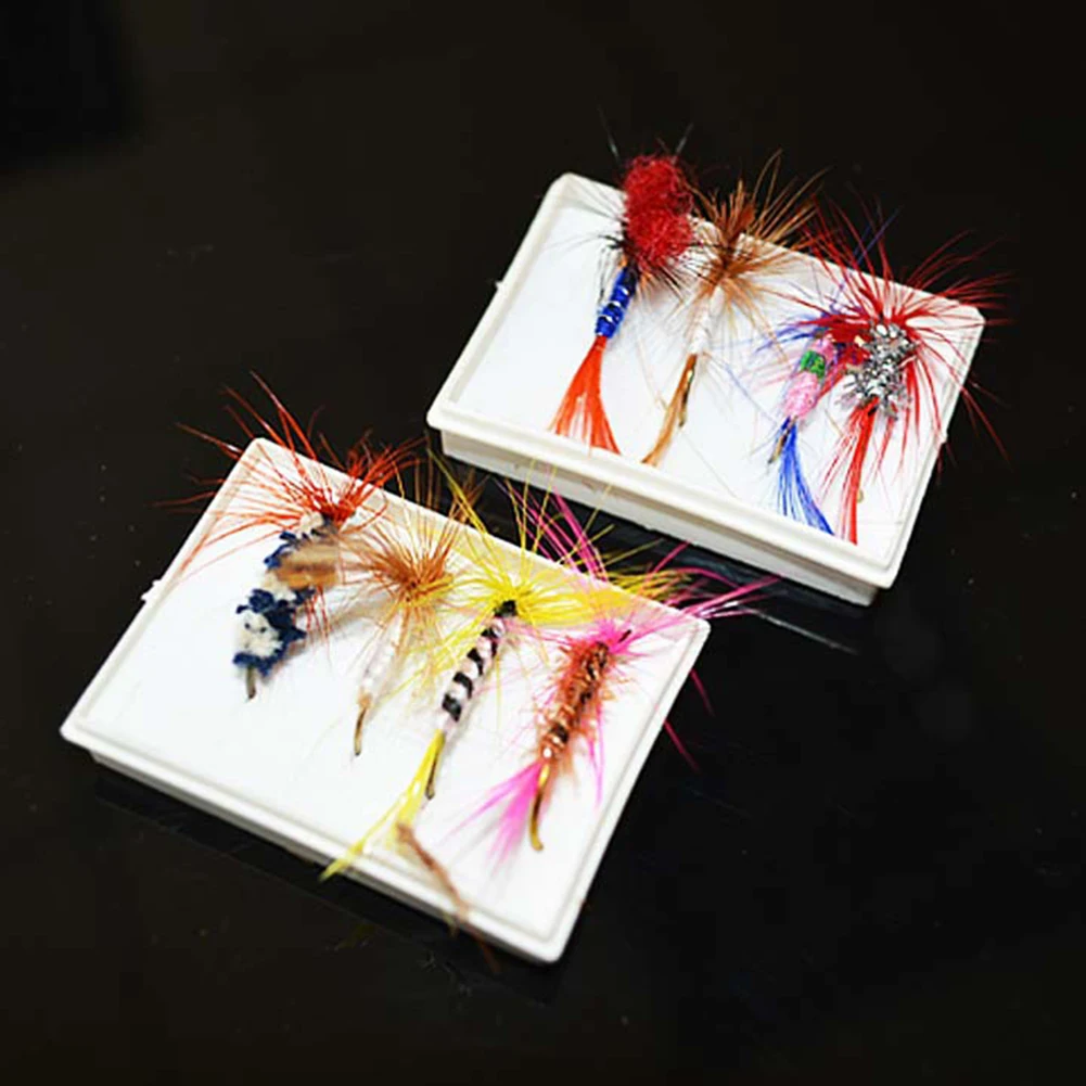 96 unids/set diferentes moscas secas pesca trucha salmón moscas secas pesca anzuelo pesca