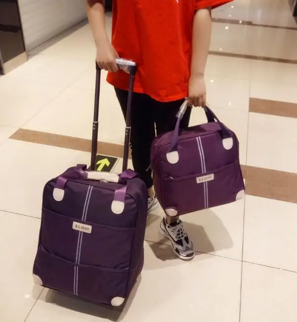 

Women Travel Trolley Bags Wheeled Suitcase For Luggage Bags Travel Bag Wheels Suitcase Rolling Travel Bag On Wheels With Handbag