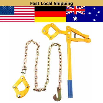 

WALFRONT 1.2M Chain Heavy Duty Farm Fence Strainer Fencing Repair Wire Pulling Tool Tensioner Fence Wire Pulling Tool