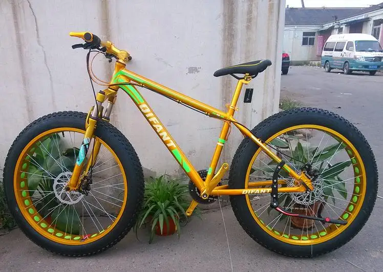Perfect KALOSSE snow bike 26*4.0 inch tires fat beach mountain bike 21/24/27/30 speed bicicleta mountain bike 8 Perfect KALOSSE snow bike 26*4.0 inch tires fat beach mountain bike 21/24/27/30 speed bicicleta mountain bike 8