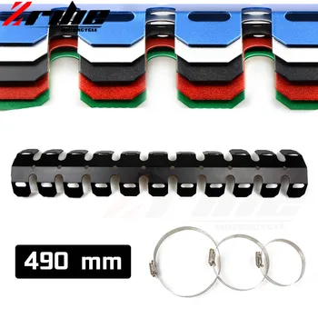 

for CNC Motorcycle Exhaust Muffler Pipe Protector Heat Shield Engine Protective cover FOR crf 250 CR 125 CR CRF XR XL CRM EXC