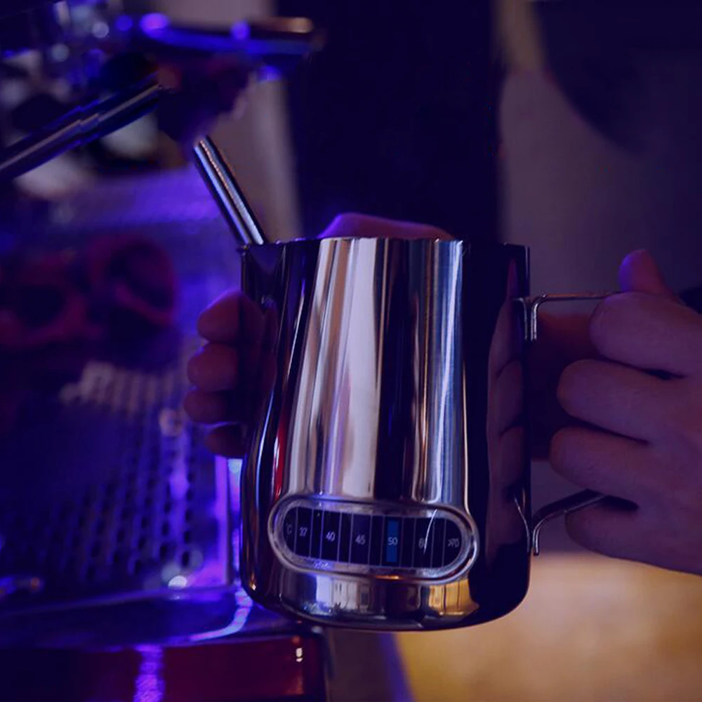 600ml Pull-up cup with tip tip and temperature Thickened 304 stainless steel kettle Coffee sparkler milk cup Kitchen accessories (9)