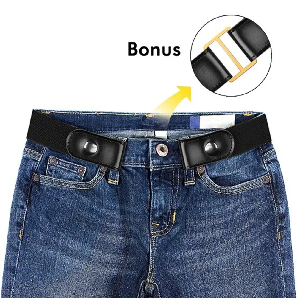 Buckle Free Belt For Jean Pants,Dresses,No Buckle Stretch Elastic Waist