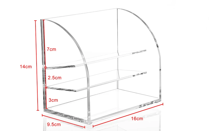 Многослойный органайзер для макияжа, акриловый держатель для губной помады, чехол для макияжа, коробка для хранения косметики, подставка для лака для ногтей