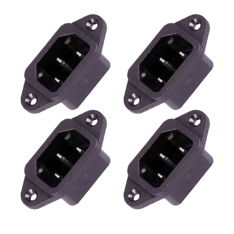 

1Pc 3Pins DC AC Power Panel Mounted Connector 250V 10A Power Plug Socket
