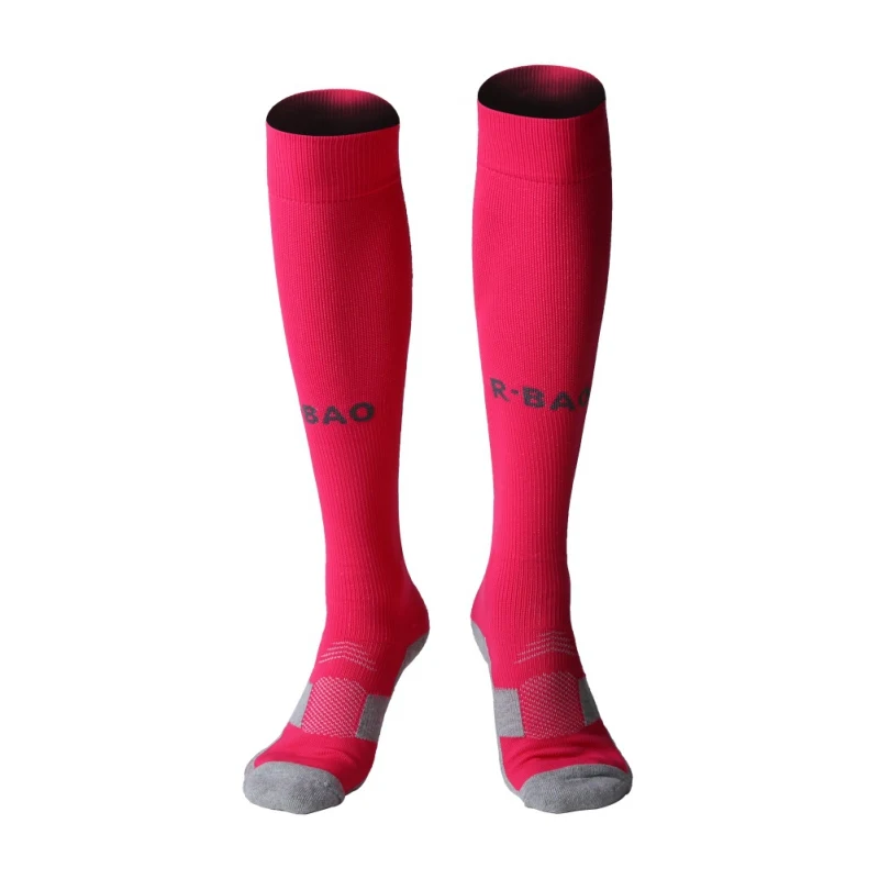 1 пара длинные футбольные носки нескользящие спортивные футбольные леггинсы щитки для мужчин и женщин компрессионная защита носки для велоспорта 8 цветов