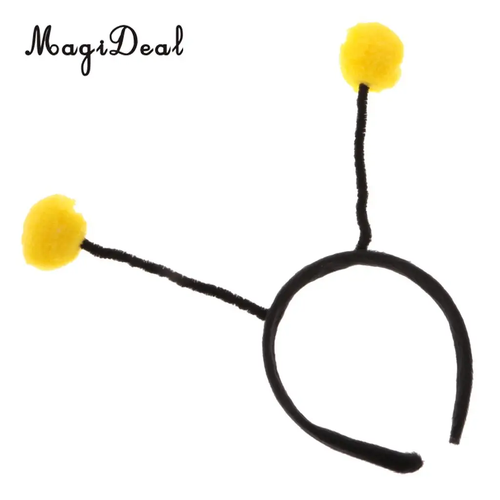 Fashion Adults Kids Insect Bumble Bee Headband Eyeglasses Birthday Fancy Dress Party Costume Props Yellow