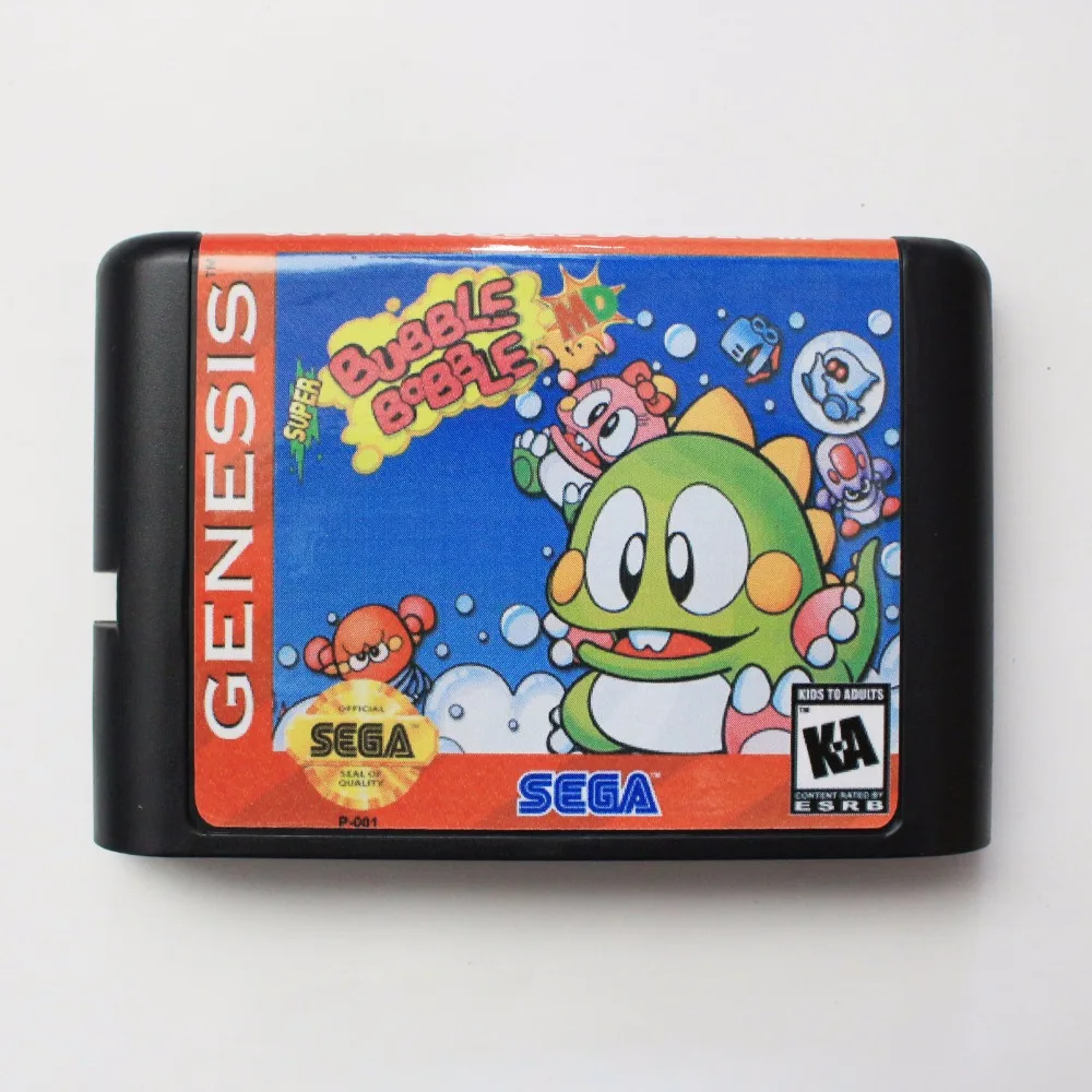 

Super Bubble Bobble 16 bit SEGA MD Game Card For Sega Mega Drive For Genesis