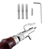 LMDZ 7 en 1 costura ajustable Groover y plegado borde Biseladora conjuntos de artesanía de cuero para coser y pliegue de cuero Groovers Tool ► Foto 3/6